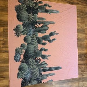 Pink cactus tapestry